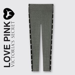 Victoria’s Secret PINK Yoga Leggings With Logo “P” Side Stripe Tape XS
